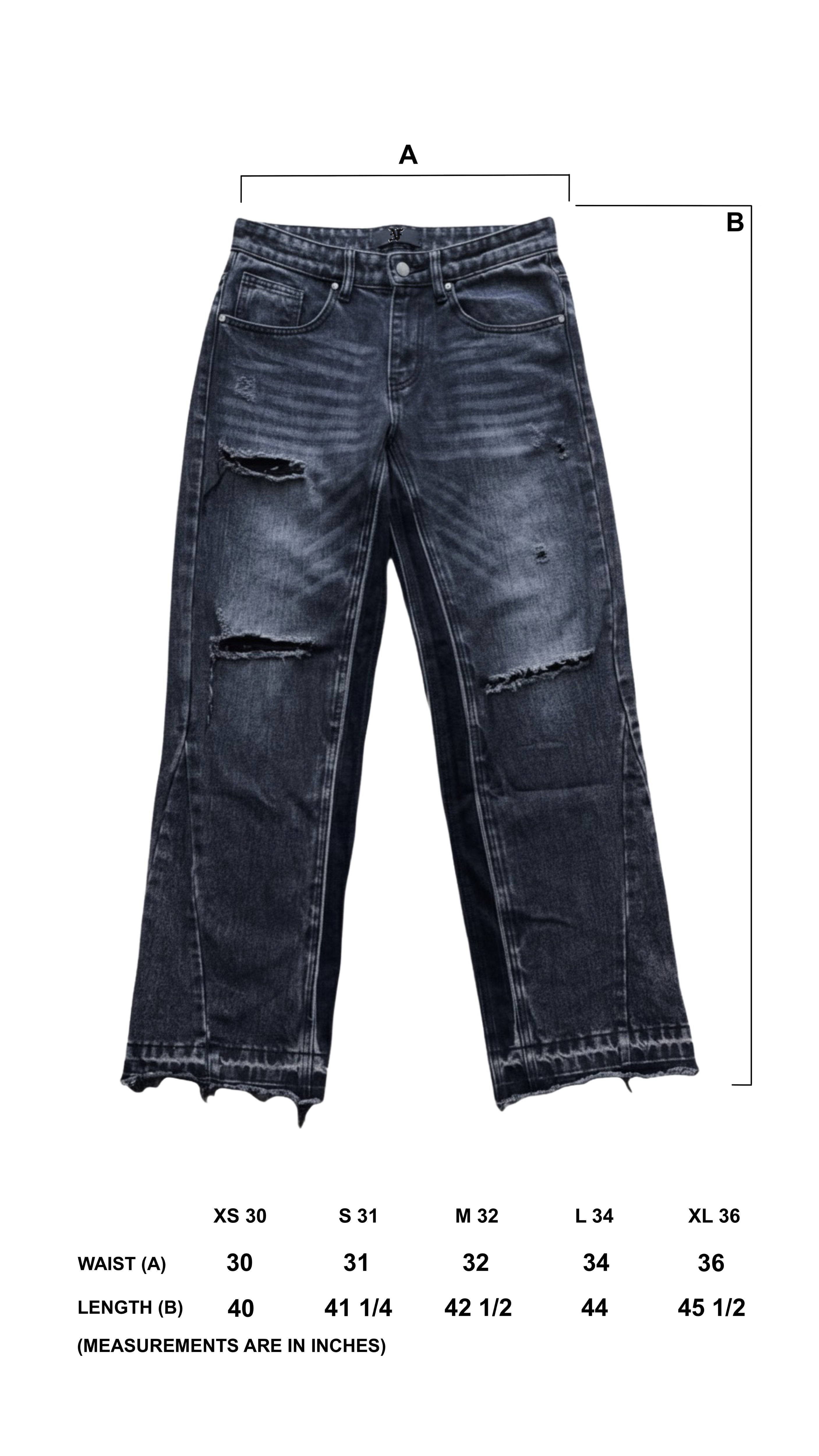 FLARED JEANS - ASH