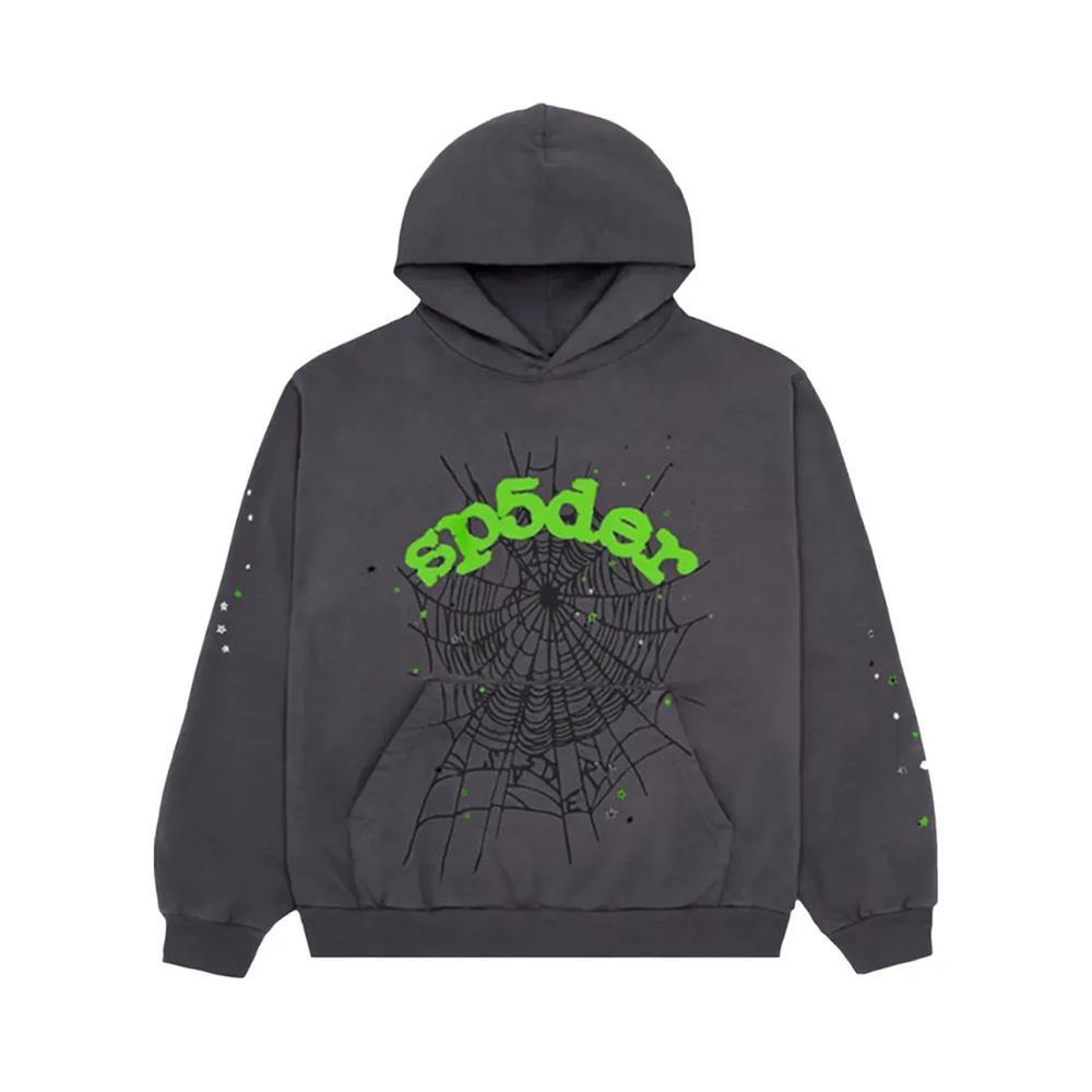 Sp5der Web Hoodie Slate Grey