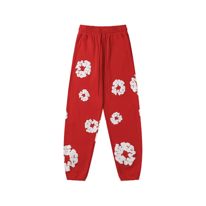 Denim Tears The Cotton Wreath Red Sweatpants