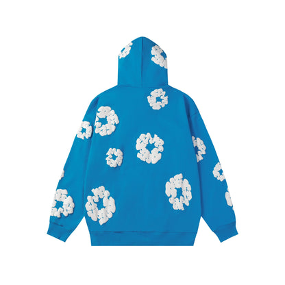 Denim Tears Cotton Wreath Blue Hoodie