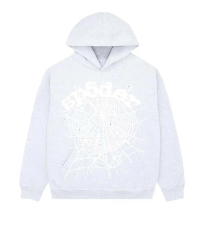 Sp5der OG Web Heather Grey Hoodie/Pants (2-Piece)