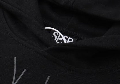 Sp5der P*nk Black Hoodie/Pants (2-Piece)