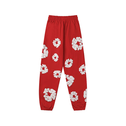 Denim Tears The Cotton Wreath Red Sweatpants