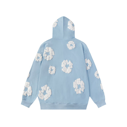 Denim Tears Cotton Wreath Light Wash Hoodie