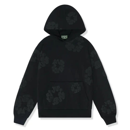Denim Tears Cotton Wreath Black Monochrome Hoodie/Pants (2-Piece)