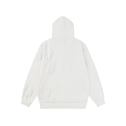 Denim Tears Cotton Wreath All White Hoodie