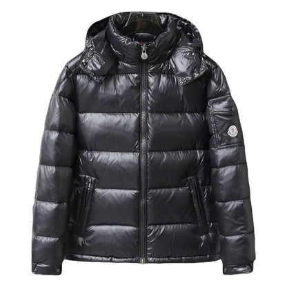 Moncler Men's Black Puffer Jacket - Stylish Winter Coat with Hood