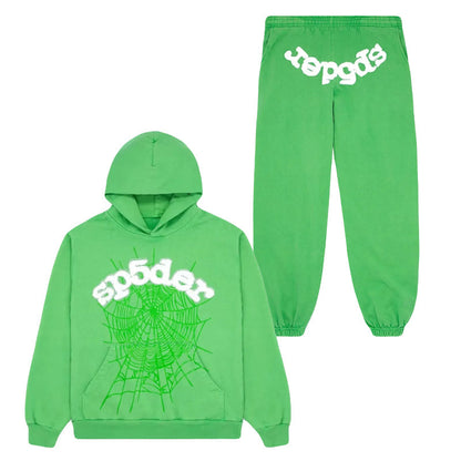 Sp5der Slime Green Hoodie/Pants (2-Piece)