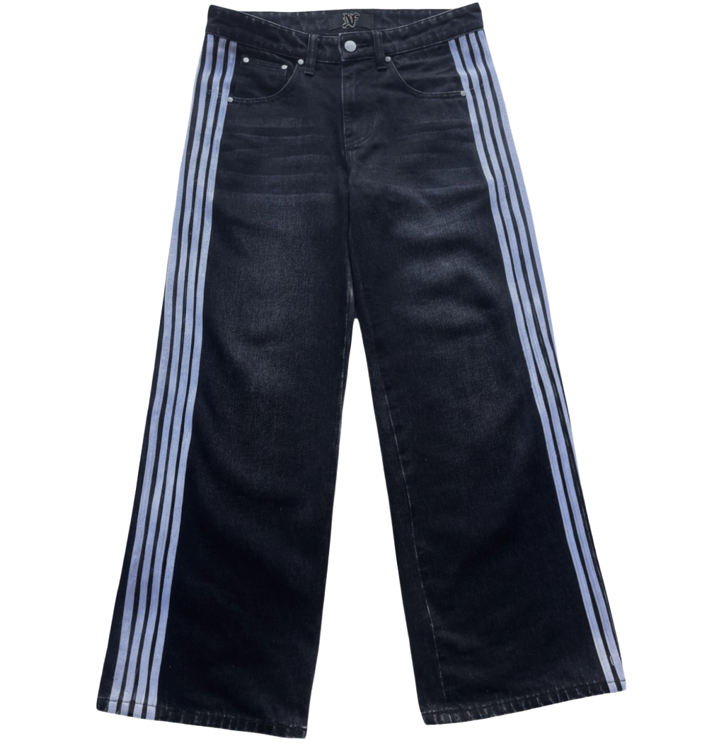 BAGGY JEANS - STRIPED