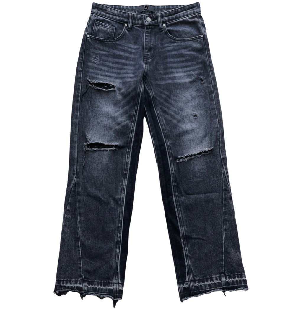 FLARED JEANS - ASH