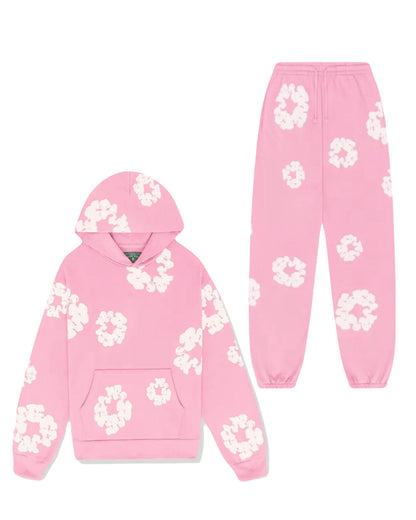 Denim Tears The Cotton Wreath Pink Hoodie/Pants (2-Piece)