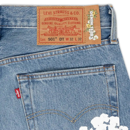 Denim Tears Light Blue Heritage Jeans – Stylish Light Wash