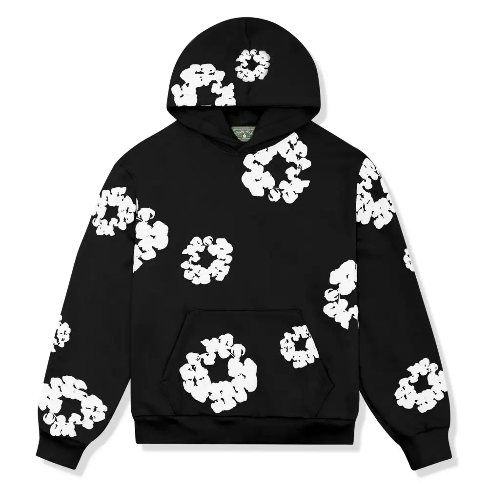 Denim Tears The Cotton Wreath Black Hoodie/Pants (2-Piece)
