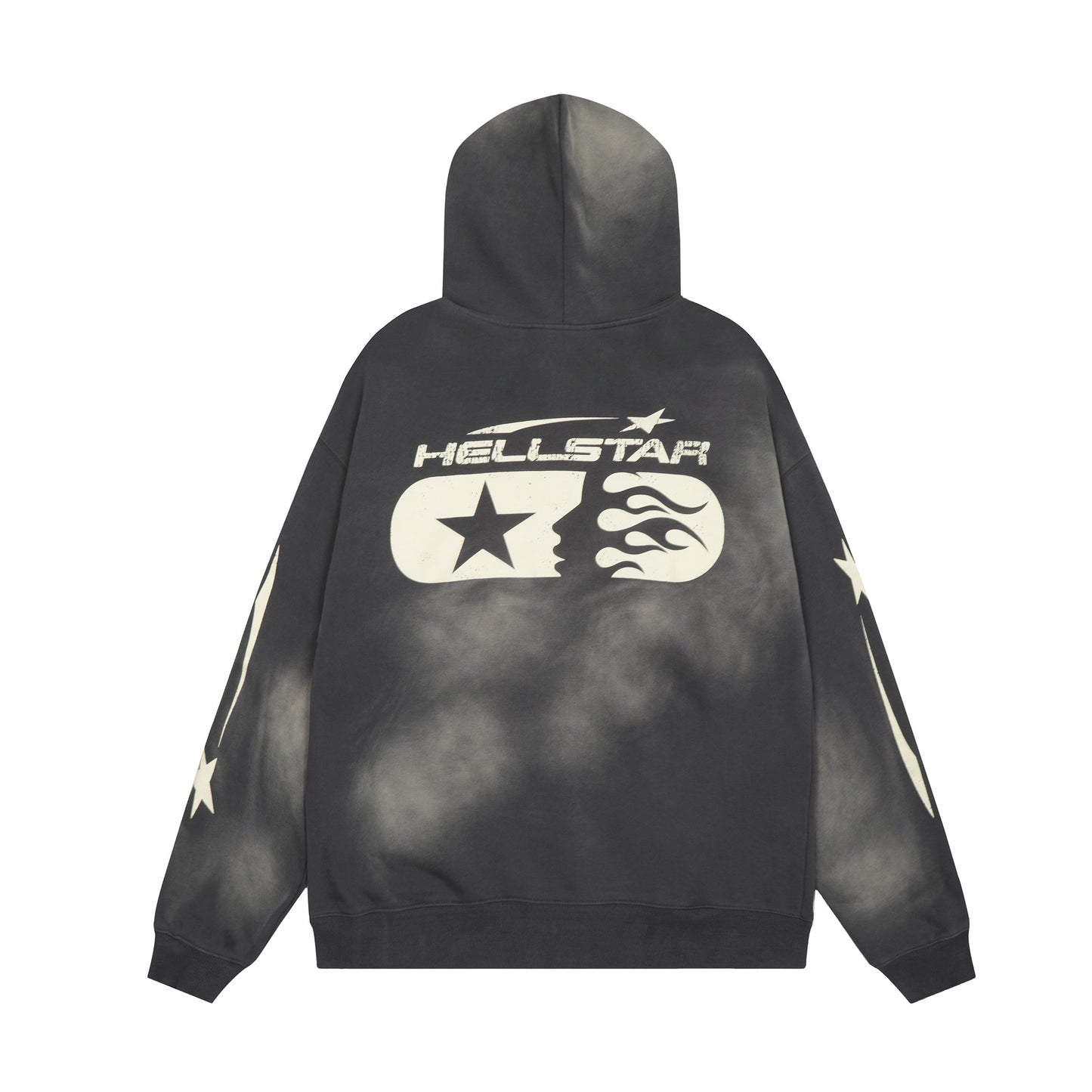 Urban Gray Unisex Hellstar Studios Zip Hoodie – Effortless Style Meets Cozy Comfort