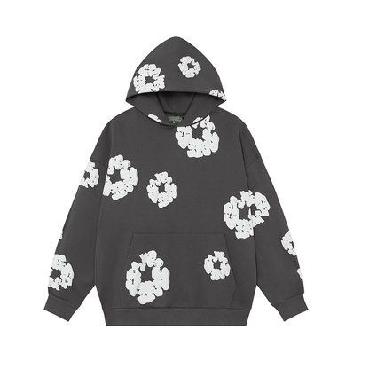 Denim Tears Cotton Wreath Dark Grey Hoodie