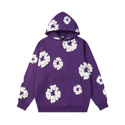Denim Tears Cotton Wreath Purple Hoodie