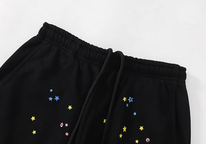 Sp5der P*nk Black Hoodie/Pants (2-Piece)