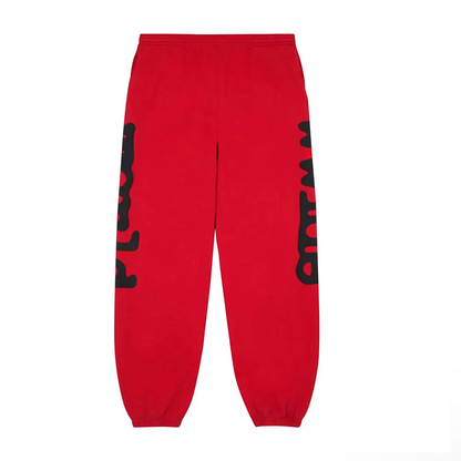 Spider Worldwide Red Printed Pants