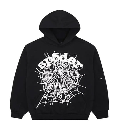 Sp5der AND Web Hoodie Black