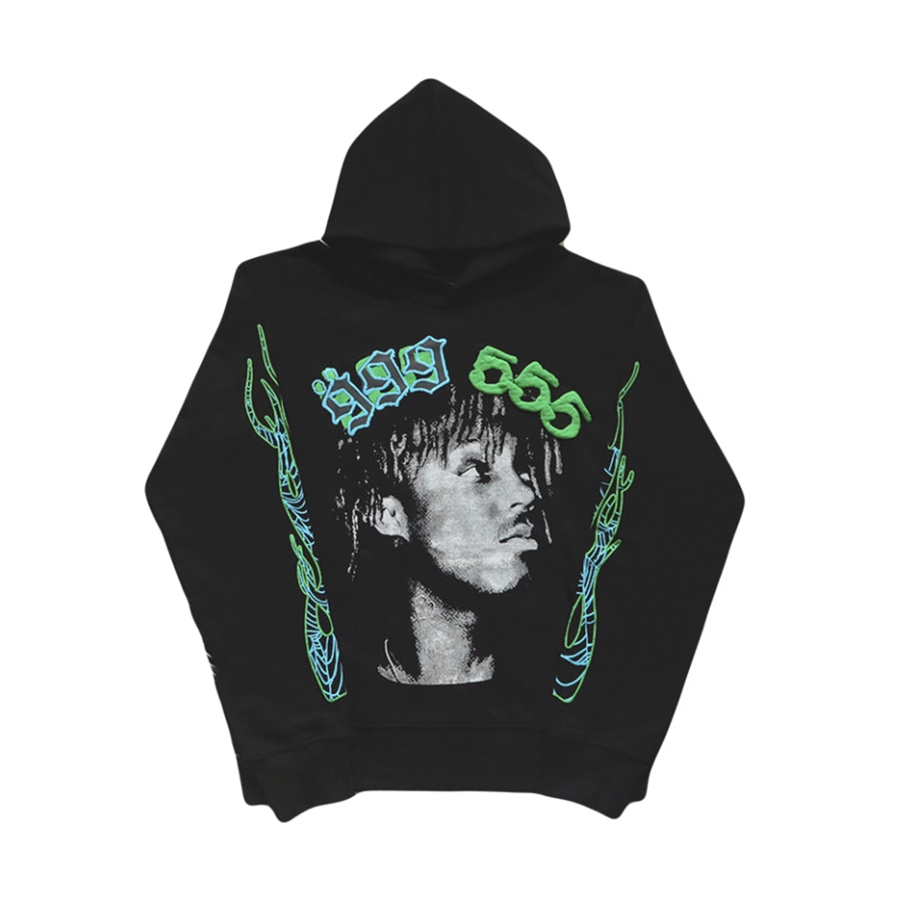 Sp5der X Juice Hoodie Sweatshirt Black