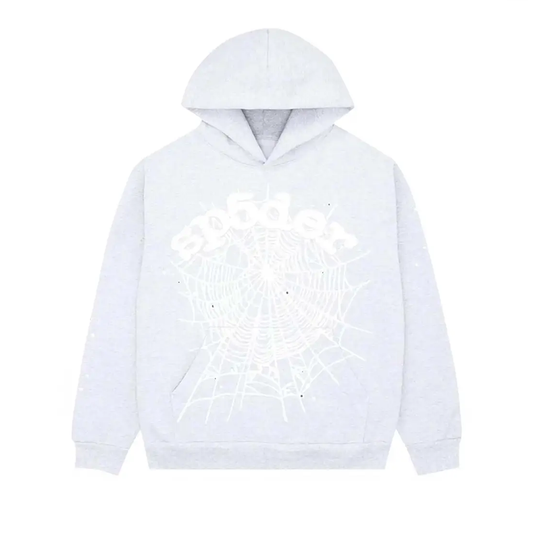 Sp5der OG Web Hoodie Heather Grey