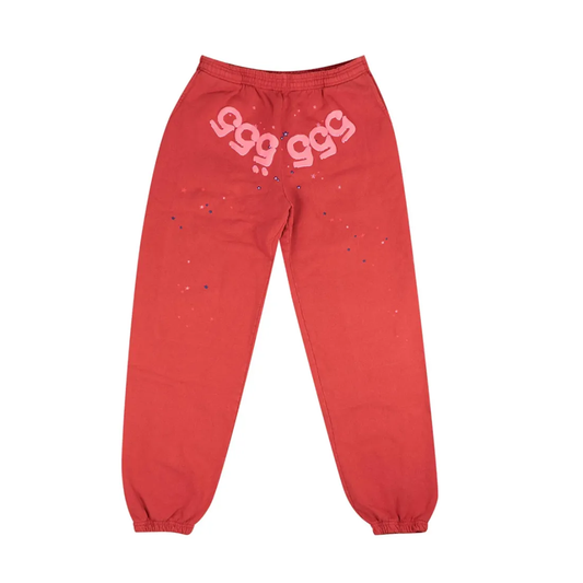 Sp5der 555 Angel Number Sweatpants Red