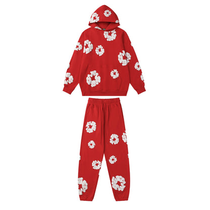 Denim Tears Cotton Wreath High Quality Variety Set Hoodie/Pants (2-piece)