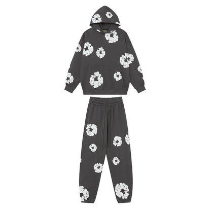 Denim Tears Cotton Wreath High Quality Variety Set Hoodie/Pants (2-piece)