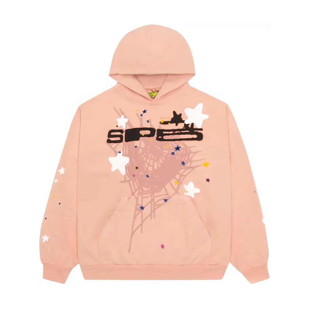 Sp5der Sp5 Peach Hoodie
