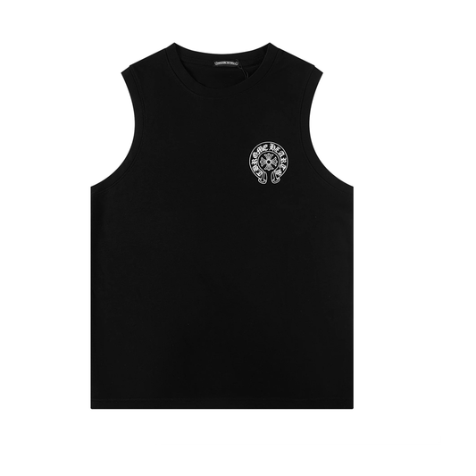 Chrome Hearts Rainbow horseshoe print tank top T-shirt P60