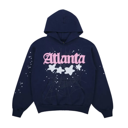 Sp5der Atlanta Hoodie Navy