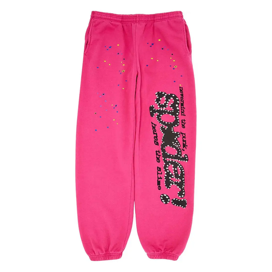 Sp5der P*nk Sweatpants V2 Pink