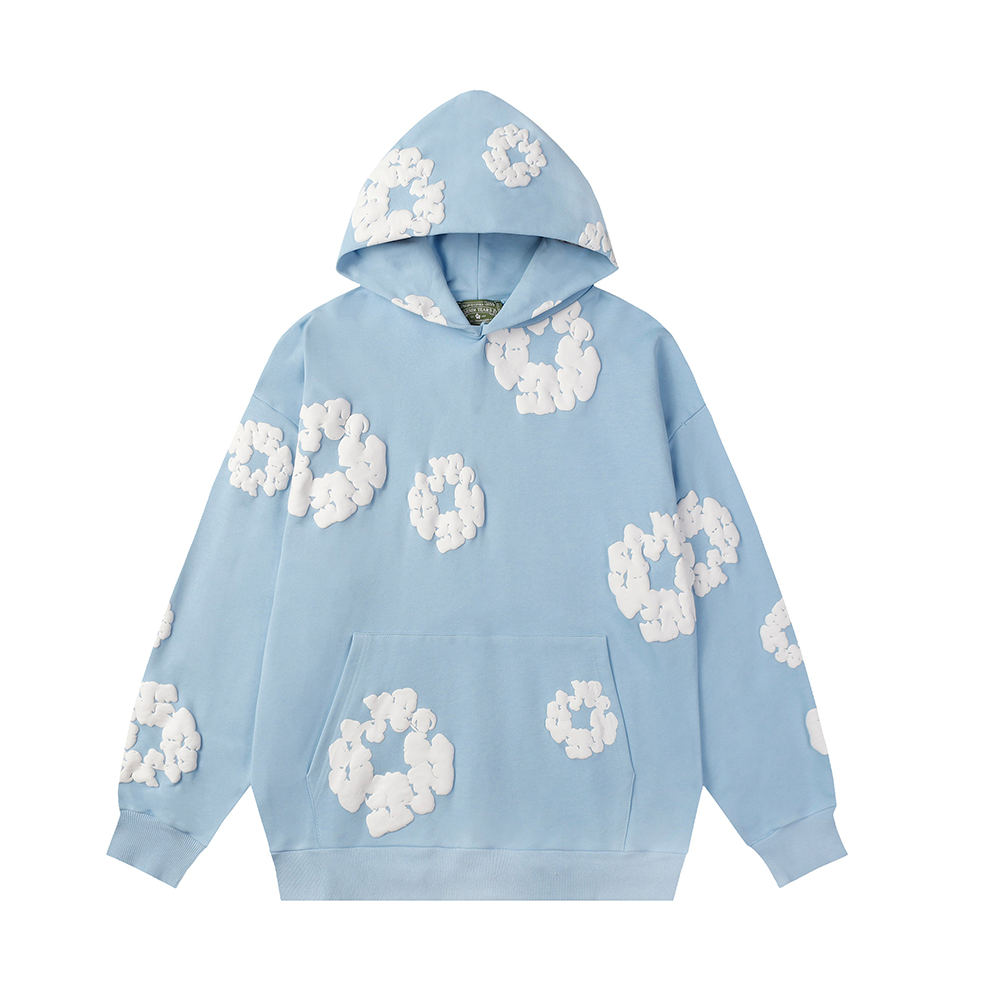 Denim Tears Cotton Wreath Light Wash Hoodie