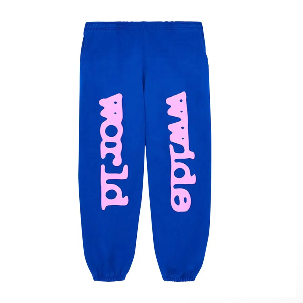 Spider Worldwide Blue Printed Pants